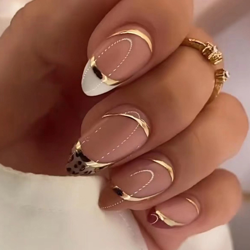 Nail Art Overlay - Medium fake nails for women girls