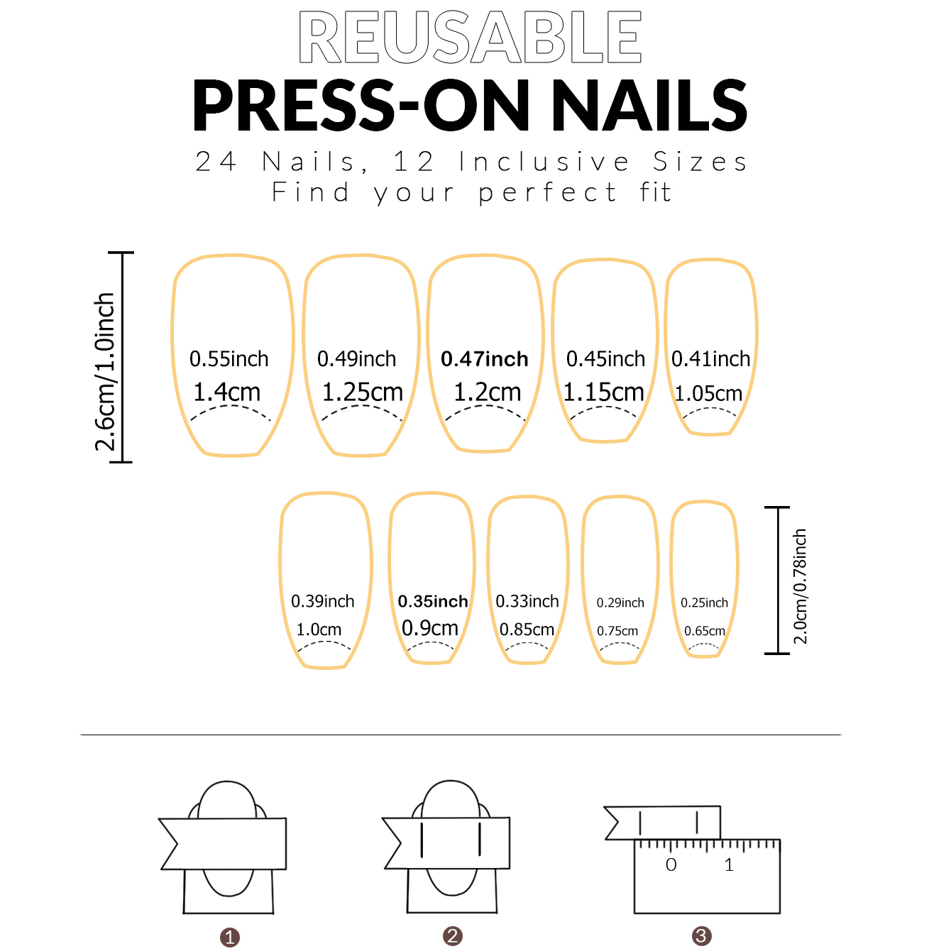 A Set Of 24 Glossy Short Coffi - огляд і ціна Nail Art Glossy