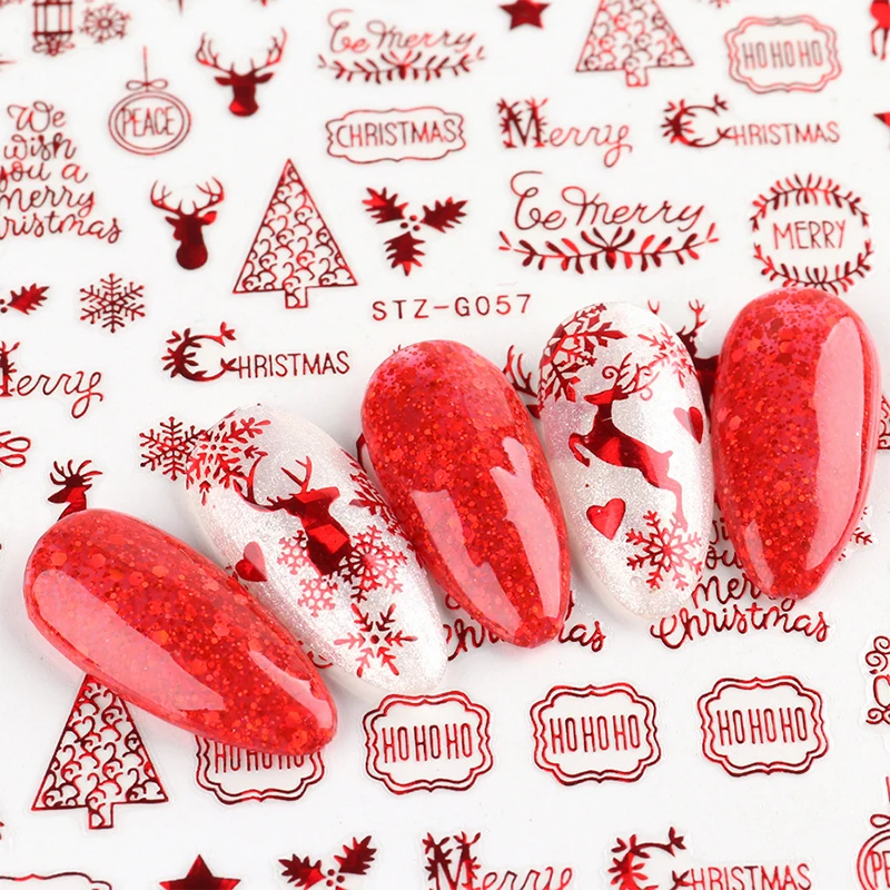 Christmas Nails Accesories Red - огляд і ціна Nail Art Xmas Tree
