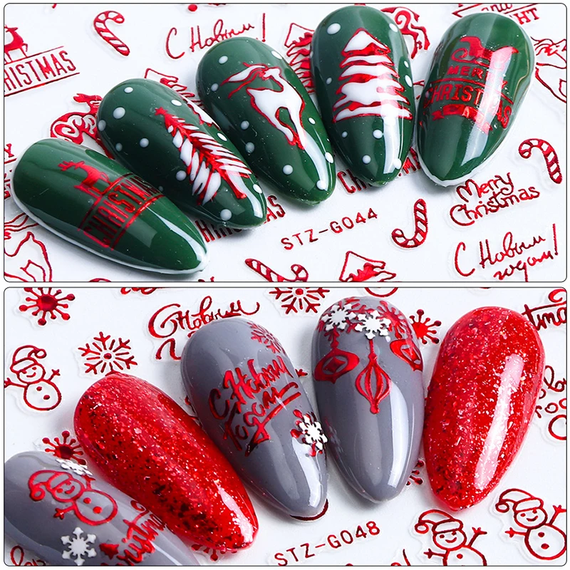 Christmas Nails Accesories Red - огляд і ціна Nail Art Xmas Tree