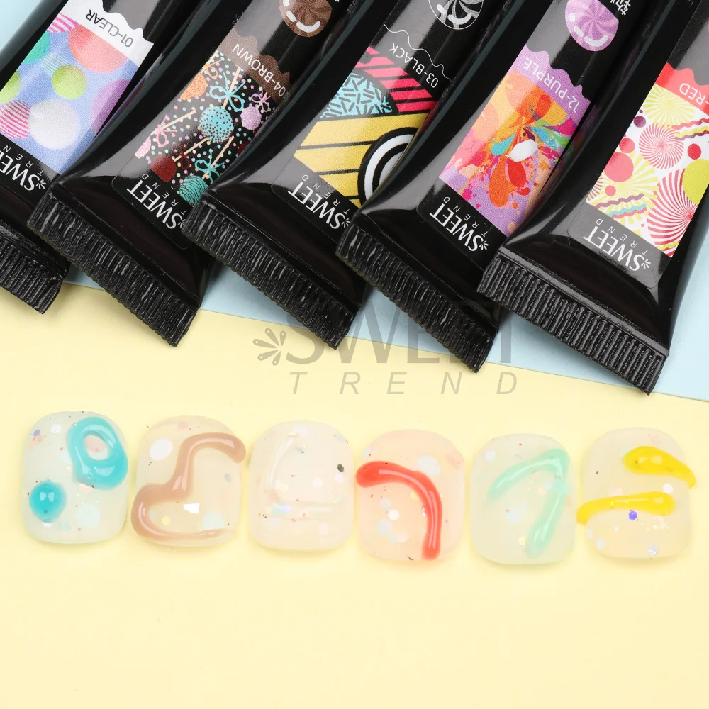 6pcs Jelly Pudding Modeling Na - огляд і ціна Nail Art Jelly