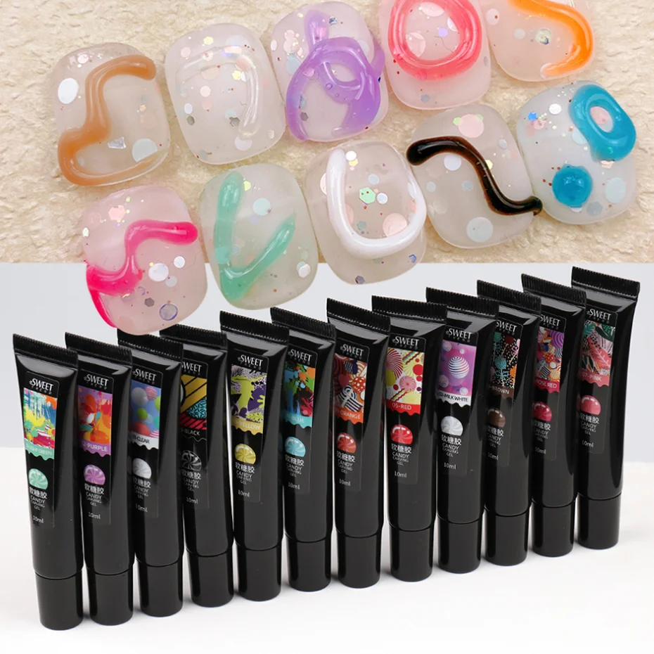 6pcs Jelly Pudding Modeling Na - огляд і ціна Nail Art Jelly