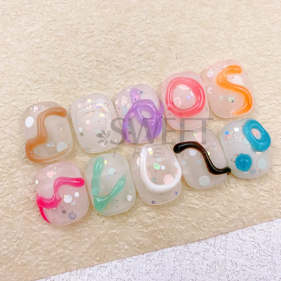 6pcs Jelly Pudding Modeling Na - огляд і ціна Nail Art Jelly