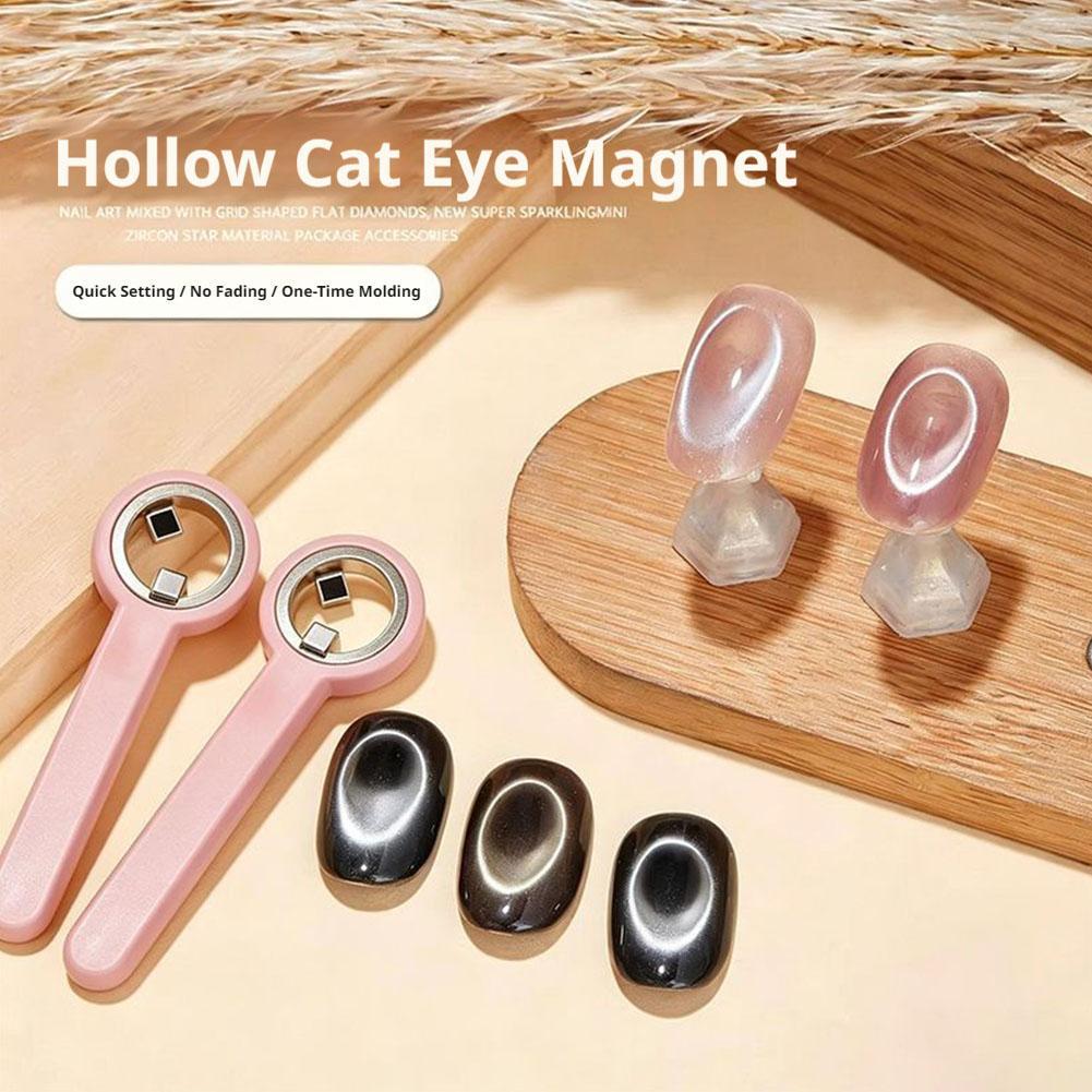 Hollow Cat Eye Magnet Ring Sha - огляд і ціна Nail Art Glossy