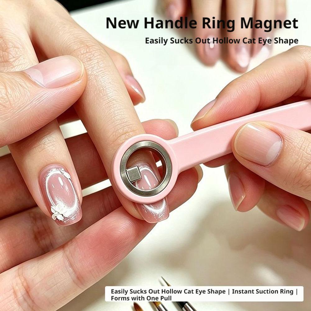 Hollow Cat Eye Magnet Ring Sha - огляд і ціна Nail Art Glossy
