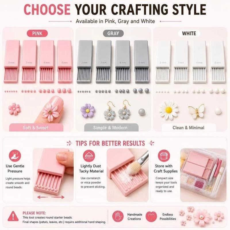 Nail Art Bead Roller 4PCS Set  - огляд і ціна Nail Art Jelly