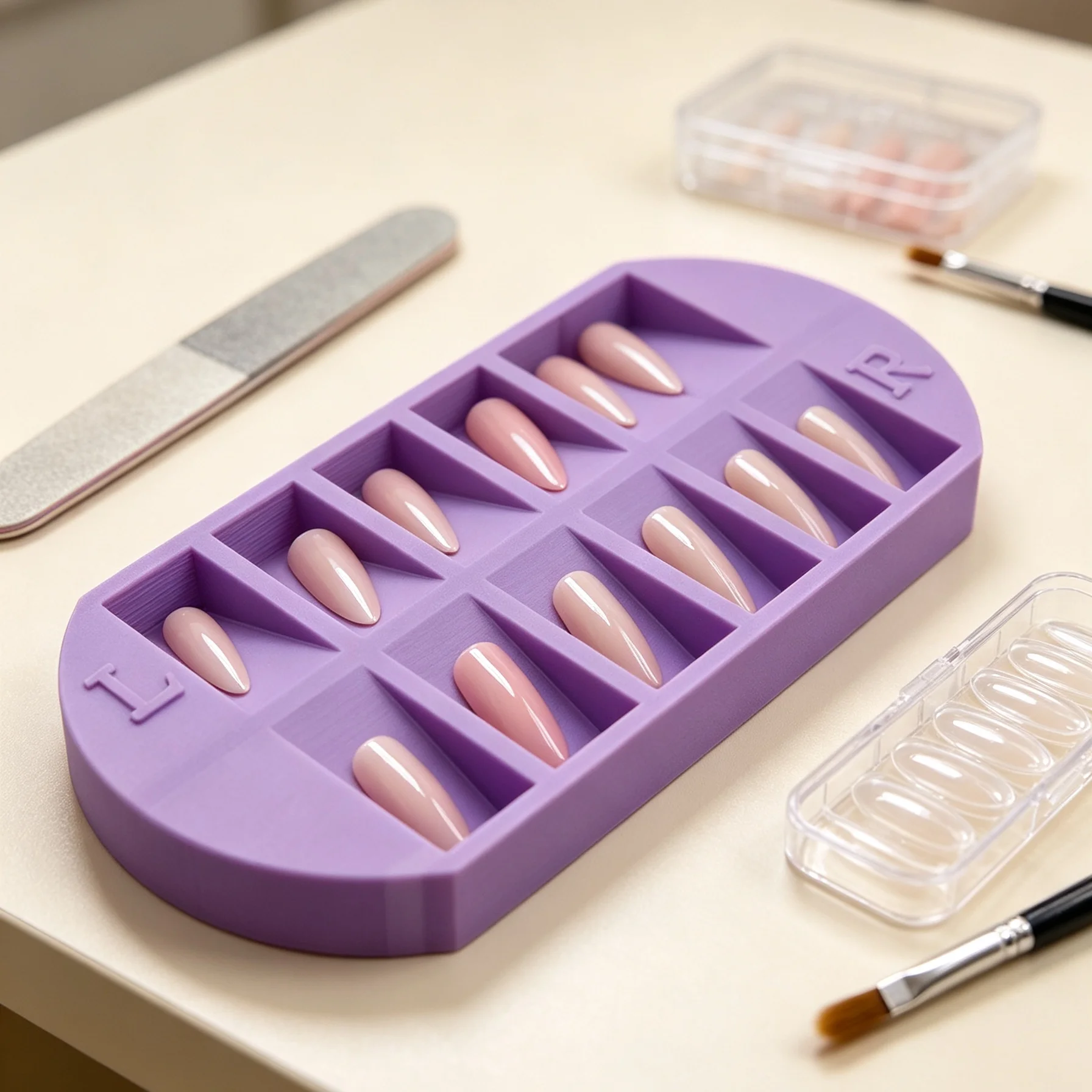 8-Grids Nail Tip Storage Tray  - огляд і ціна Nail Art Overlay