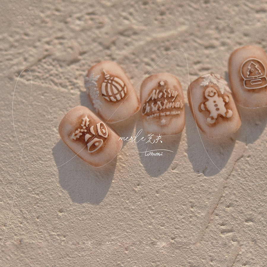 5D Relief Pure White Merry Chr - огляд і ціна Nail Art Xmas Tree