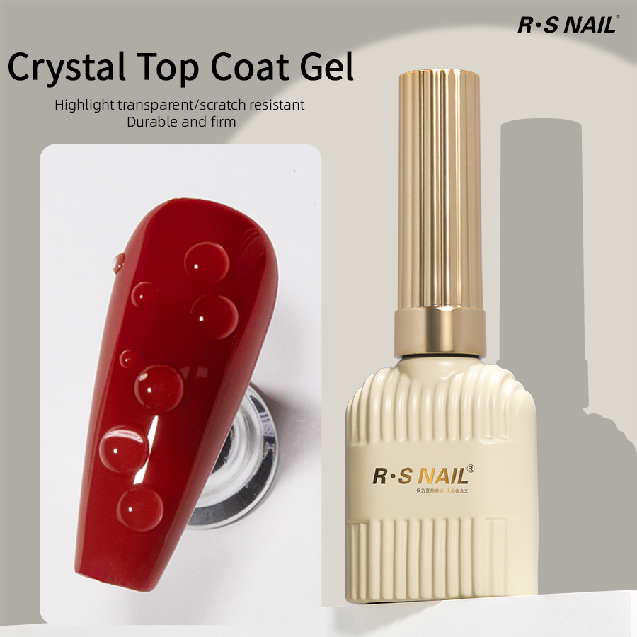 RS NAIL Crystal Top Coat Long  - огляд і ціна Nail Art Glossy