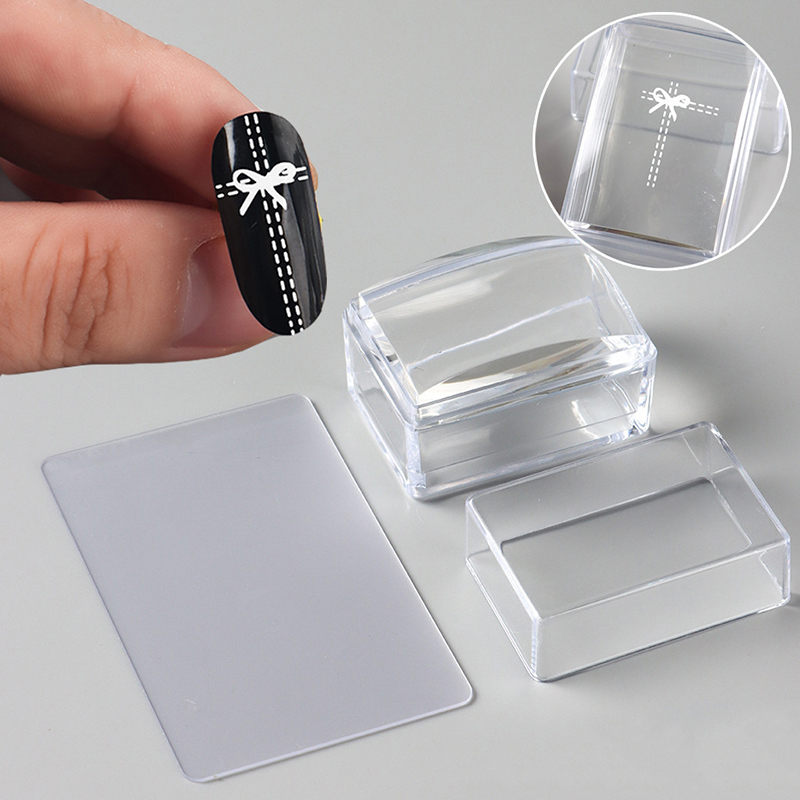 ⭐ Transparent Rectangle Nail A - огляд і ціна Nail Art Jelly