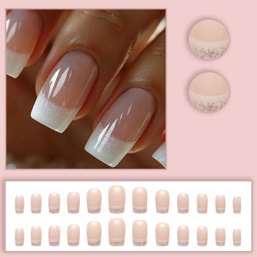 24pcs/set Medium Square fake n - огляд і ціна Nail Art Overlay