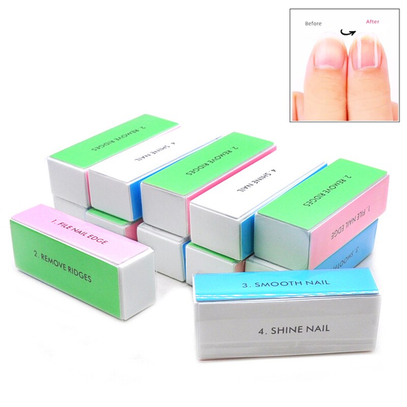 5pcs  Colorful Buffing Block 4 - огляд і ціна Nail Art Glossy