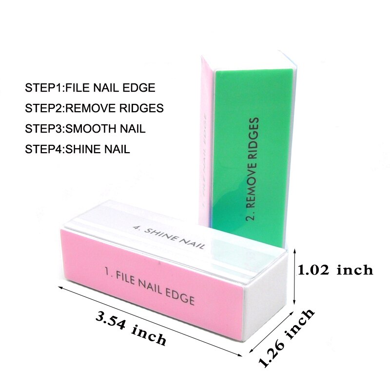 5pcs  Colorful Buffing Block 4 - огляд і ціна Nail Art Glossy