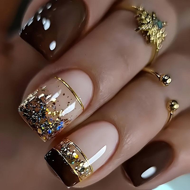 Short Square fake nails for wo - огляд і ціна Nail Art Overlay
