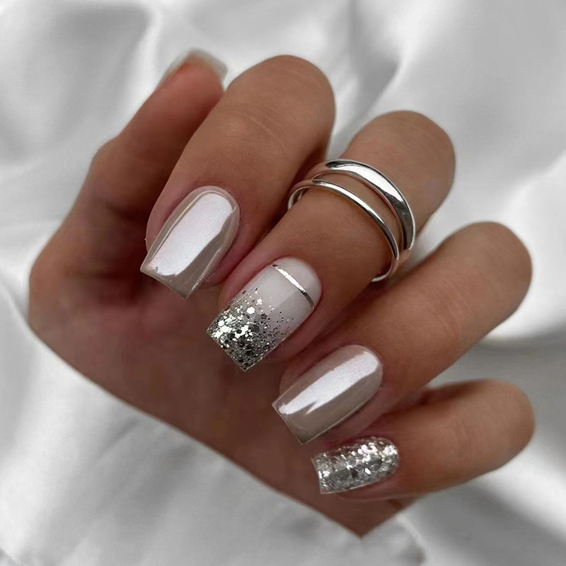 Short Square fake nails for wo - огляд і ціна Nail Art Overlay