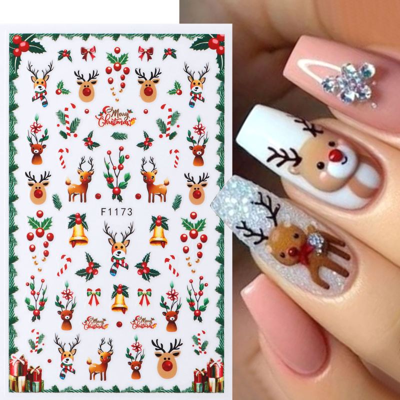 2pcs Festive Christmas Nail St - огляд і ціна Nail Art Xmas Tree