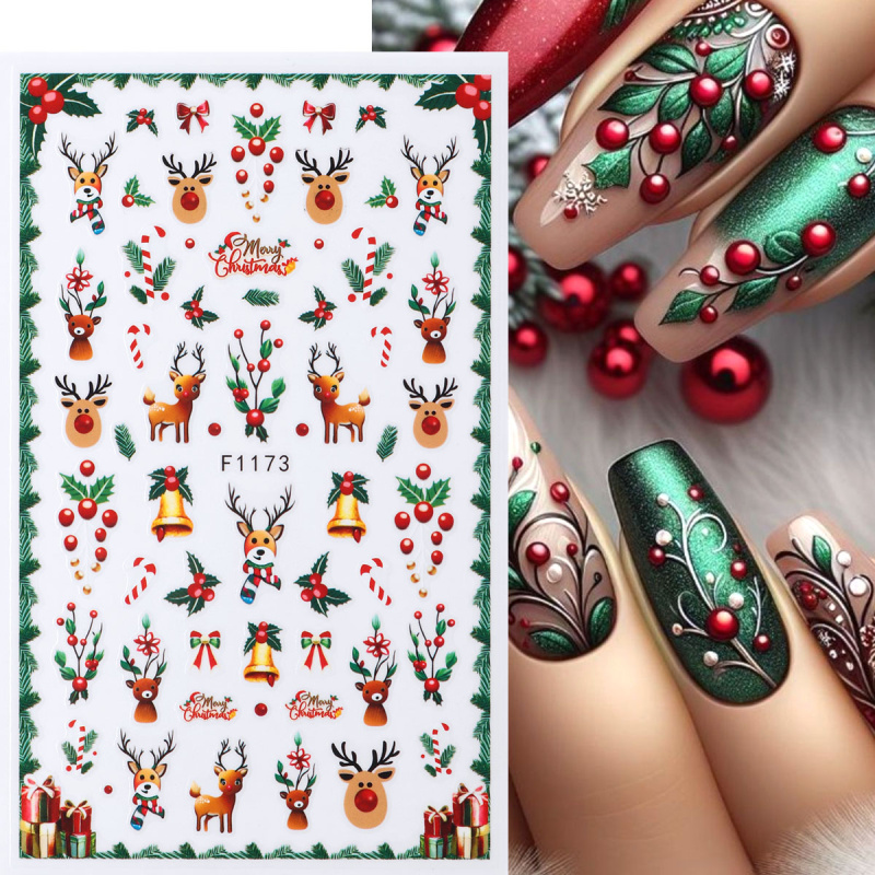 2pcs Festive Christmas Nail St - огляд і ціна Nail Art Xmas Tree