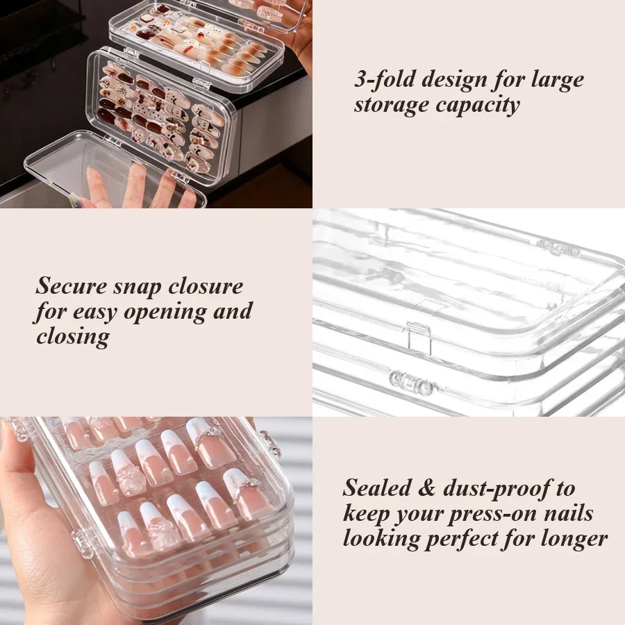 Clear Foldable Press On Nail S - огляд і ціна Nail Art Overlay