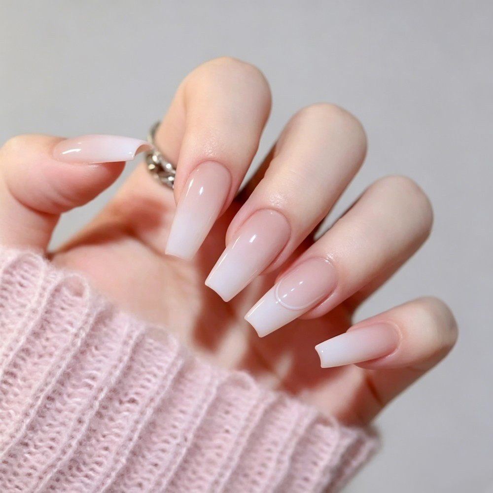 24pcs/Box Long Coffin False Na - огляд і ціна Nail Art Jelly