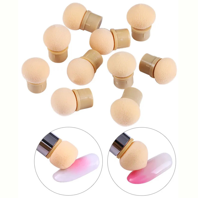 Round Sharp Head Sponge Heads  - огляд і ціна Nail Art Glossy
