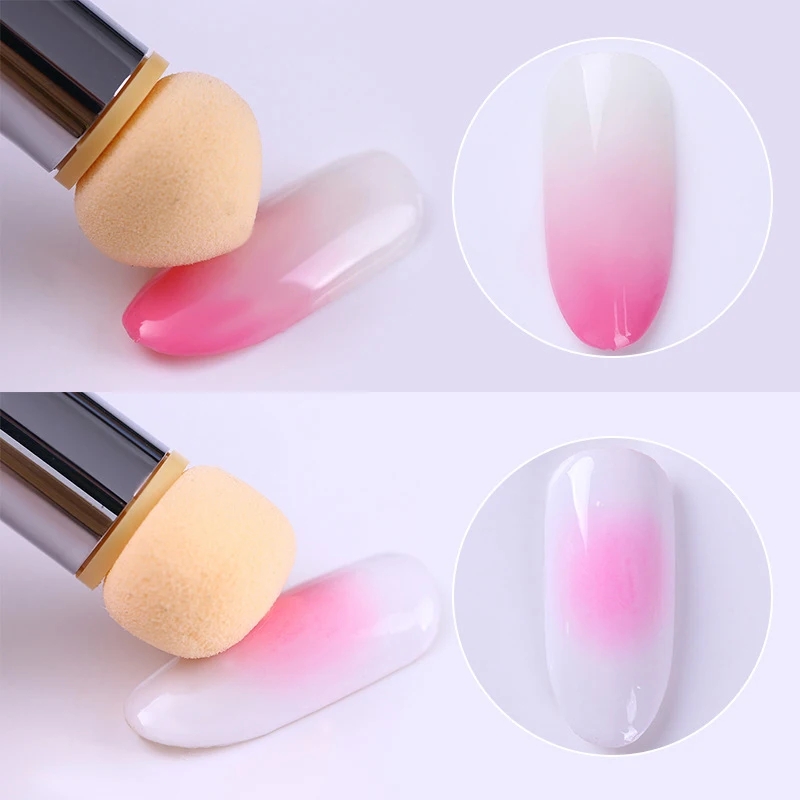 Round Sharp Head Sponge Heads  - огляд і ціна Nail Art Glossy