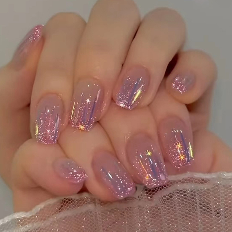Short fake nails for women gir - огляд і ціна Nail Art Glossy