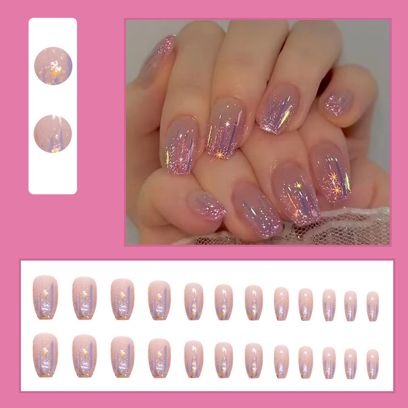 Short fake nails for women gir - огляд і ціна Nail Art Glossy