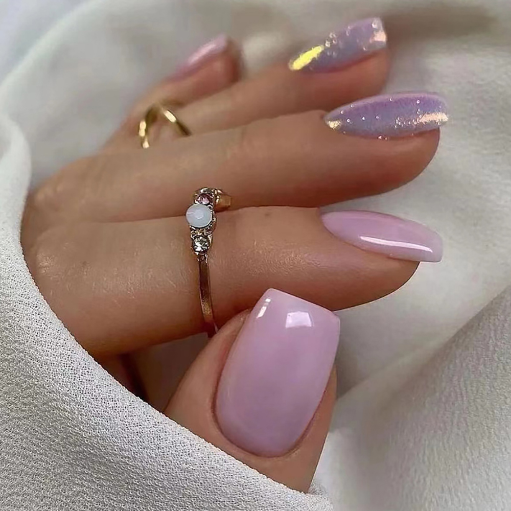 Short fake nails for women gir - огляд і ціна Nail Art Glossy