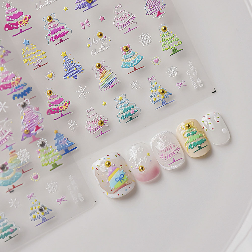 Christmas Nail Art Stickers De - огляд і ціна Nail Art Xmas Tree