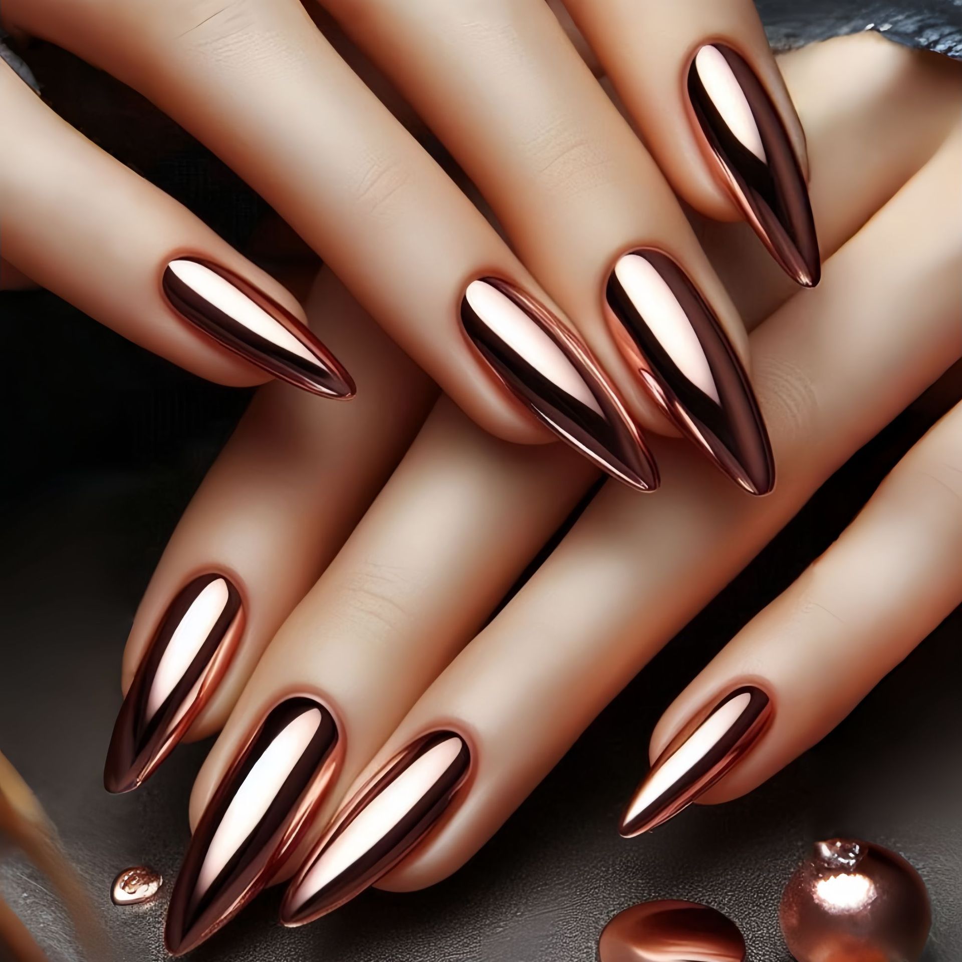 Medium fake nails for women  g - огляд і ціна Nail Art Glossy