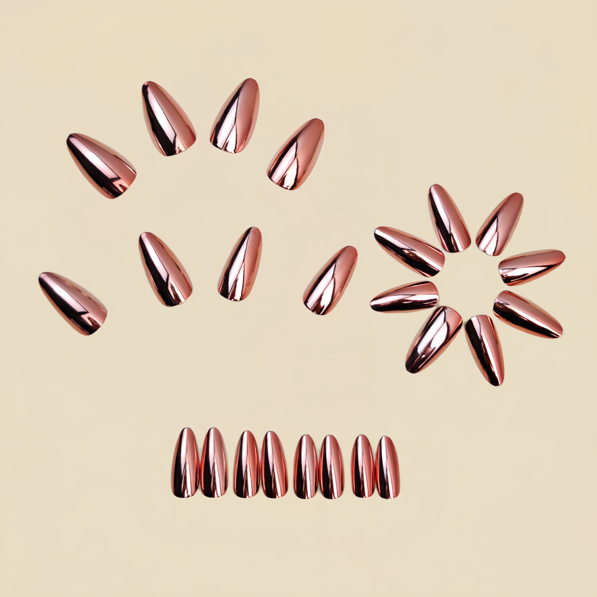 Medium fake nails for women  g - огляд і ціна Nail Art Glossy