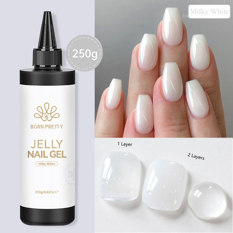 BORN PRETTY 250g Jelly Milky W - огляд і ціна Nail Art Jelly